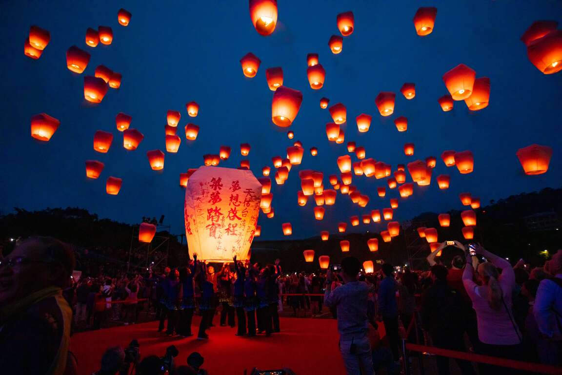 Lantern release in Pingxi, New Taipei